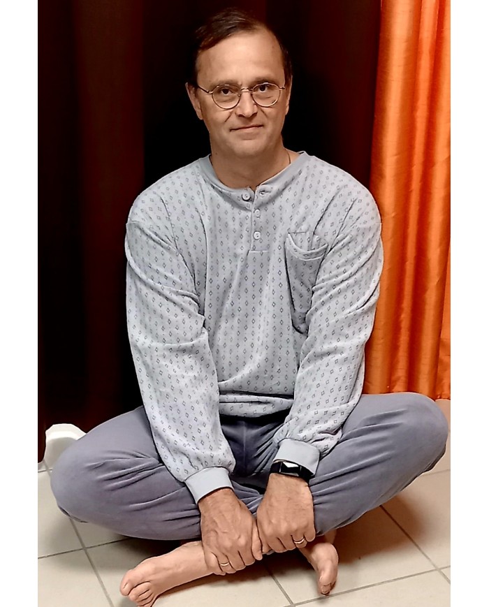 Pyjama long coton velours Ernest Pyjama long coton velours Ernest