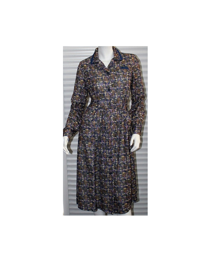 Robe manches longues, poche pochette Robe manches longues, poche pochette