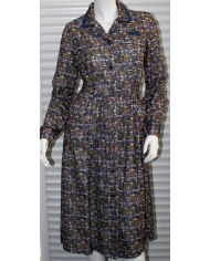 Robe manches longues, poche pochette Robe manches longues, poche pochette