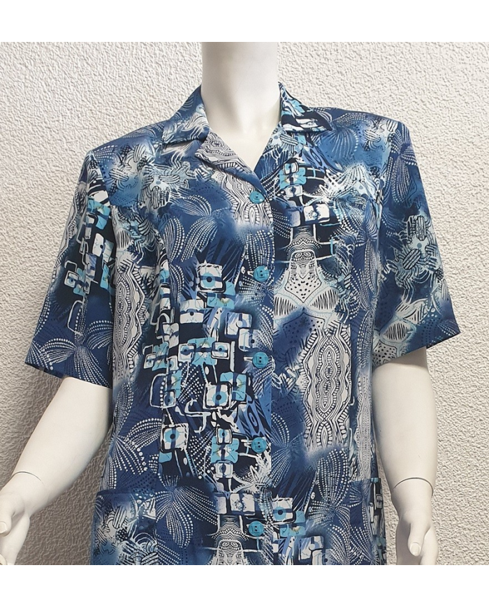 Robe manches courtes ouverte devant