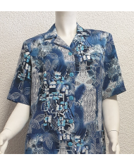 Robe manches courtes ouverte devant