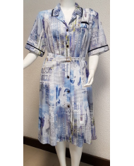 Robe ouverte manches courtes Valmode