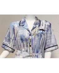 Robe ouverte manches courtes Valmode