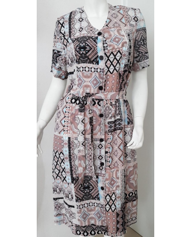Robe ouvertes manches courtes col en V Robe ouvertes manches courtes col en V