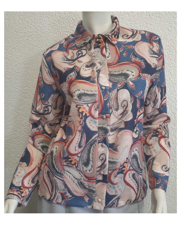 Chemisier chaud manches longues