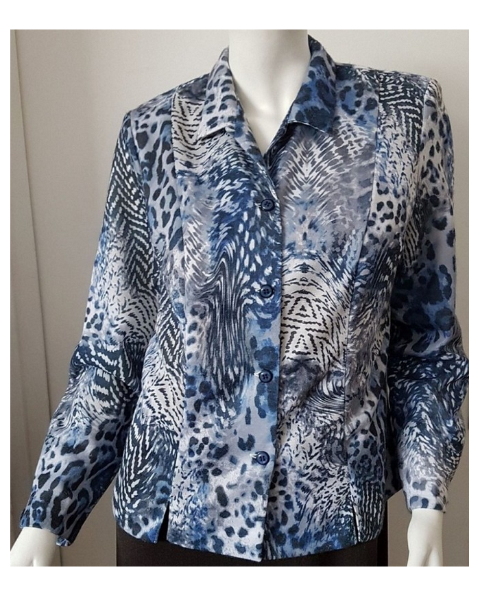 Chemisier chaud manches longues