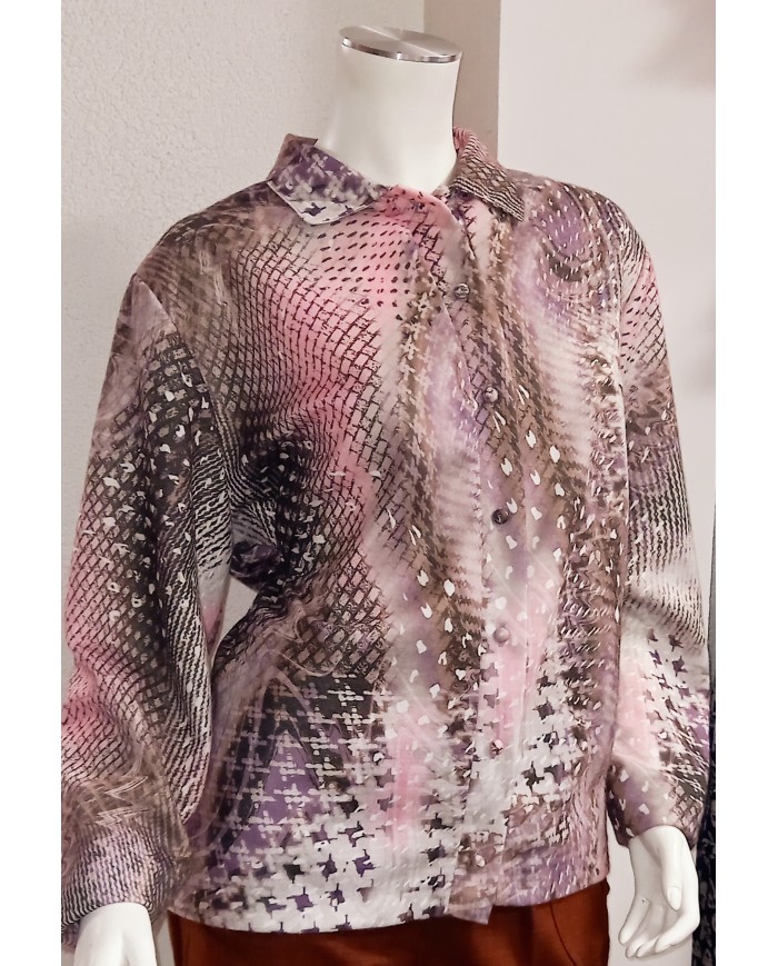 Chemisier chaud manches longues