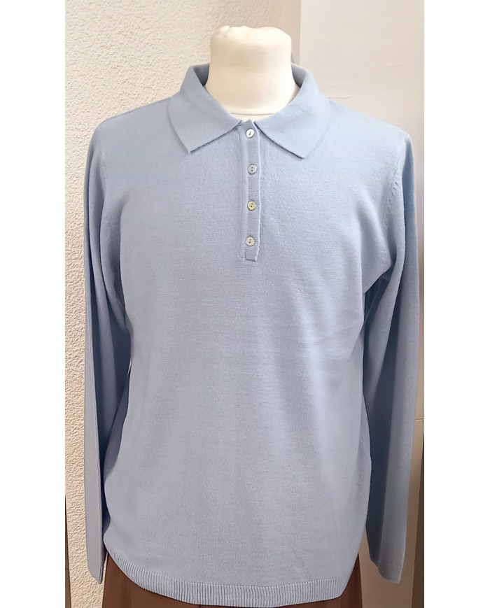 Pull col polo doux et chaud Pull col polo doux et chaud