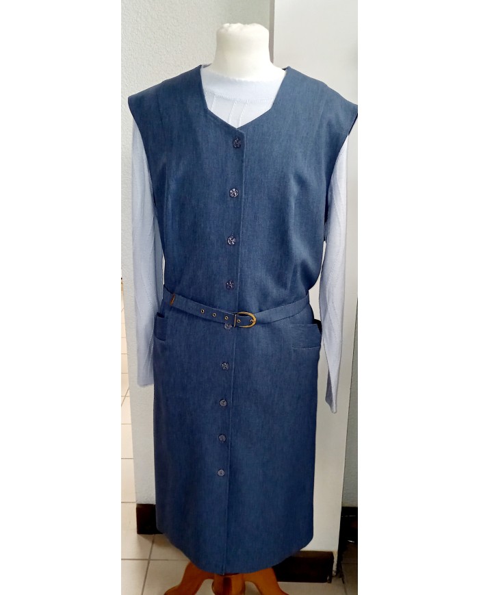 Robe chasuble pour séniors Indigo