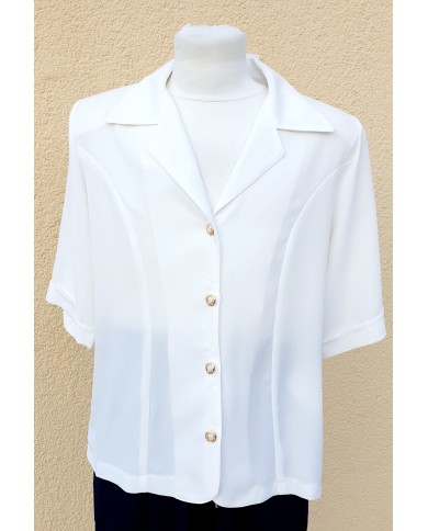 Chemisier manches courtes Fleur de coton Chemisier manches courtes Fleur de coton