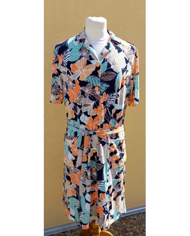 Robe ouverte manches courtes Robe ouverte manches courtes