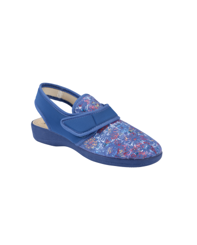 Chausson CHUT BR3312 fleuri bleu Chausson CHUT BR3312 fleuri bleu