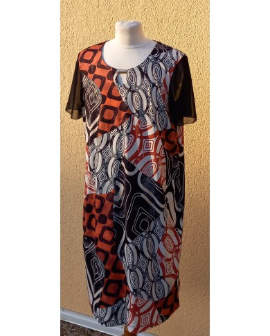 Robe manches courtes Romagne extensible Robe manches courtes Romagne extensible