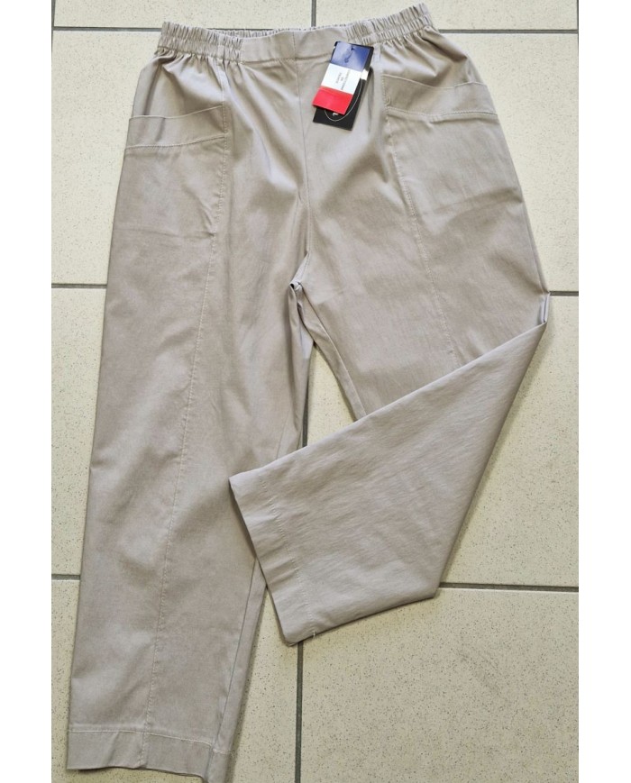 Pantacourt élastiqué en bengaline