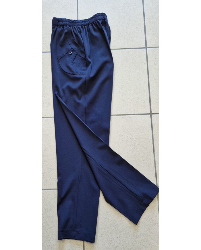 Pantalon polyester élastiqué pour séniors Pantalon polyester élastiqué pour séniors