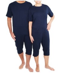 Grenouillère manches et jambes courtes unie Grenouillère manches et jambes courtes unie