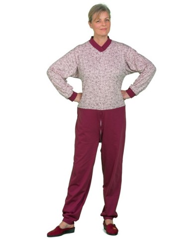 Grenouillère Longue fleurie et prune Grenouillère Longue fleurie et prune