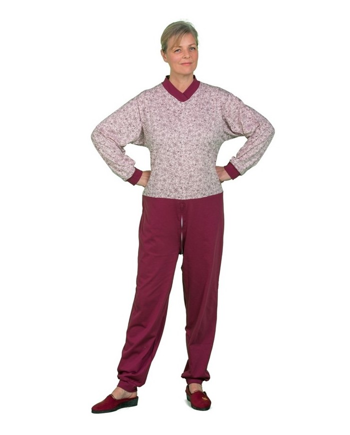 Grenouillère Longue fleurie et prune