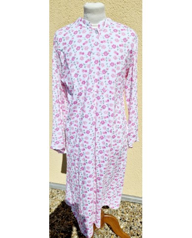 Chemise de nuit avec fermeture par l'arrière, manches longues Chemise de nuit avec fermeture par l'arrière, manches longues