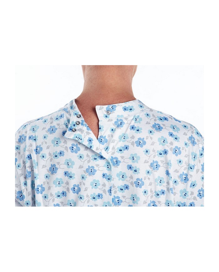 Chemise de nuit médicalisée manches longues Chemise de nuit médicalisée manches longues