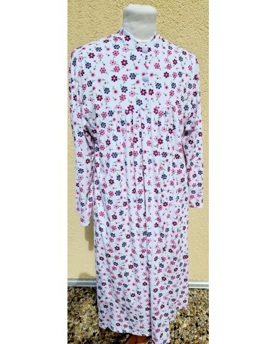 Chemise de nuit fermeture par l'arrière et manches longues Flora Chemise de nuit fermeture par l'arrière et manches longues Flora