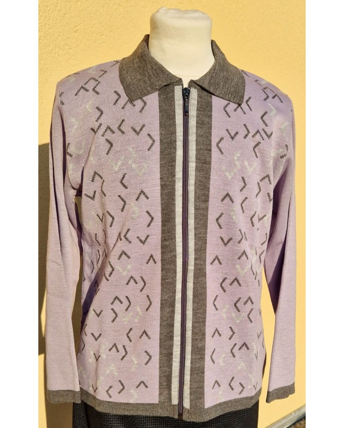 Gilet manches longues zippé "Gisèle" Gilet manches longues zippé "Gisèle"