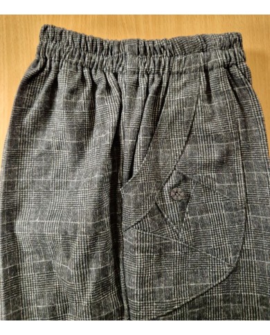 Pantalon élastiqué pied de poule chaud  seniors "Galles" Pantalon élastiqué pied de poule chaud  seniors "Galles"