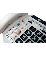 Téléphone séniors fixe avec photos et amplificateur Téléphone séniors fixe avec photos et amplificateur