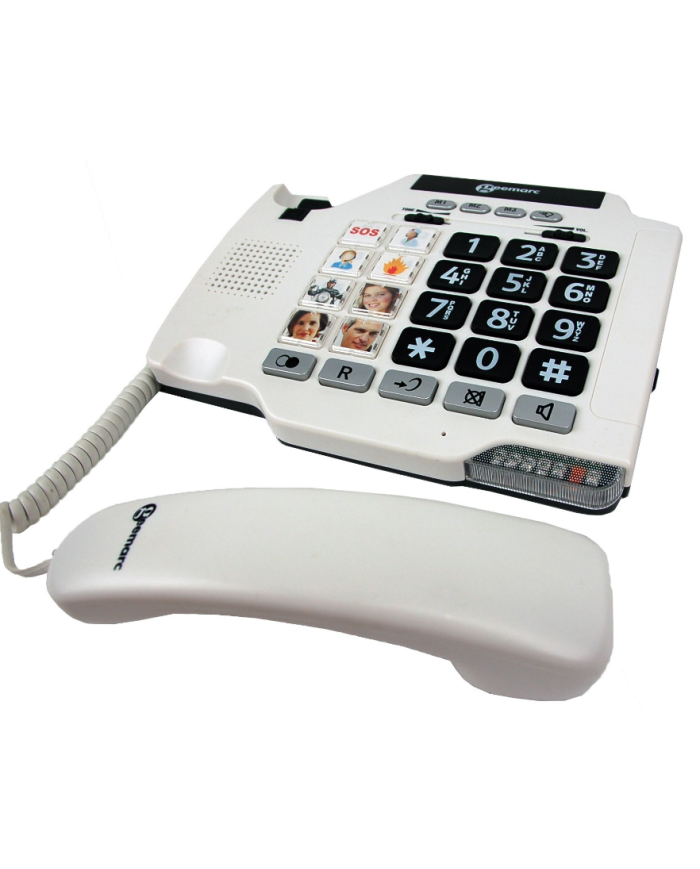 Téléphone séniors fixe avec photos et amplificateur Téléphone séniors fixe avec photos et amplificateur