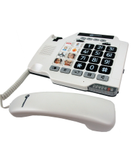 Téléphone séniors fixe avec photos et amplificateur Téléphone séniors fixe avec photos et amplificateur