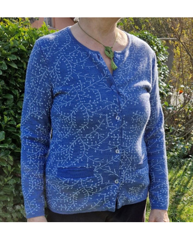 Cardigan boutonné Azur Cardigan boutonné Azur