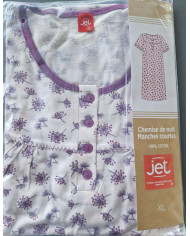 Chemise de nuit manches courtes BREEZE