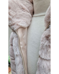 Veste imitation fourrure sans manches Lucie Veste imitation fourrure sans manches Lucie