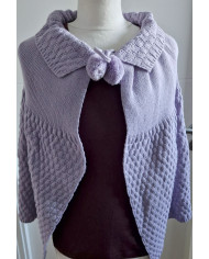 Liseuse  ou capeline à pompon