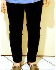 Pantalon cotelé élastiqué doublé polaire "Viviane" pour séniors