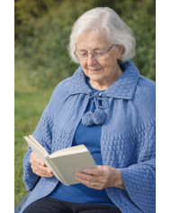 Liseuse  ou capeline à pompon