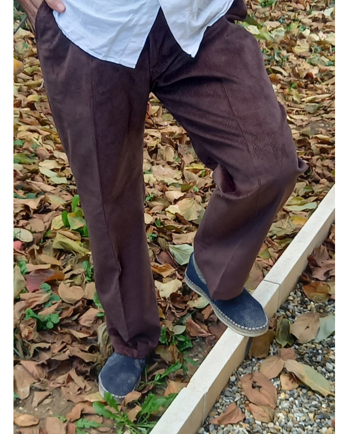 Pantalon velours taille confort