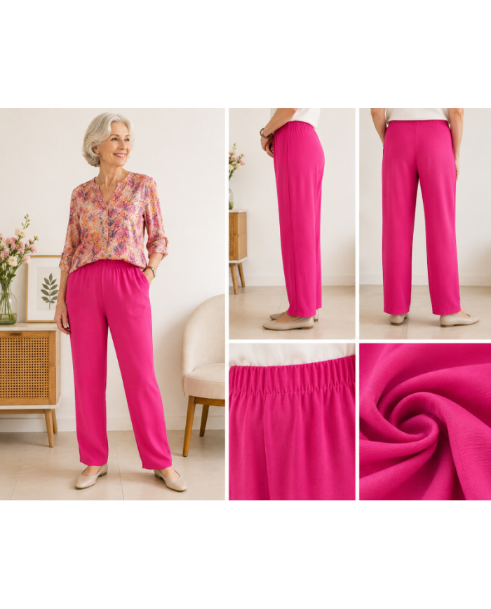 Pantalon élastiqué léger et ample "Découverte" pour séniors