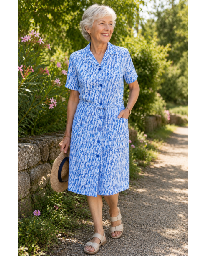 Robe manches courtes Gisele