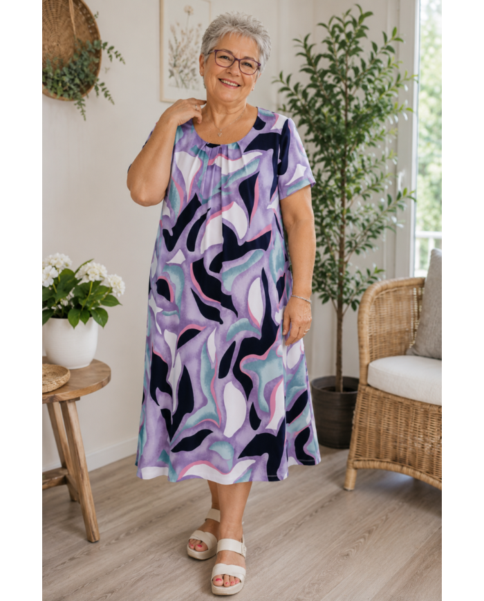 Robe manches courtes Elise