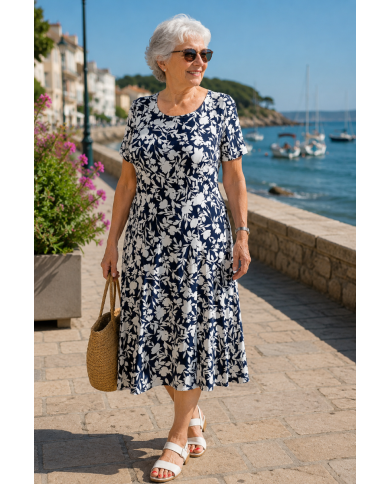 Robe manches courtes Lary