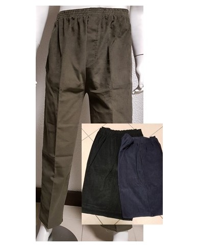 Pantalon Velours élastiqué à la taille - HHC7002 Pantalon Velours élastiqué à la taille - HHC7002