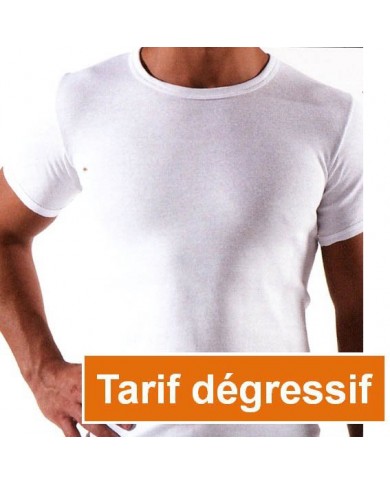 Maillot de corps manches courtes col O Maillot de corps manches courtes col O