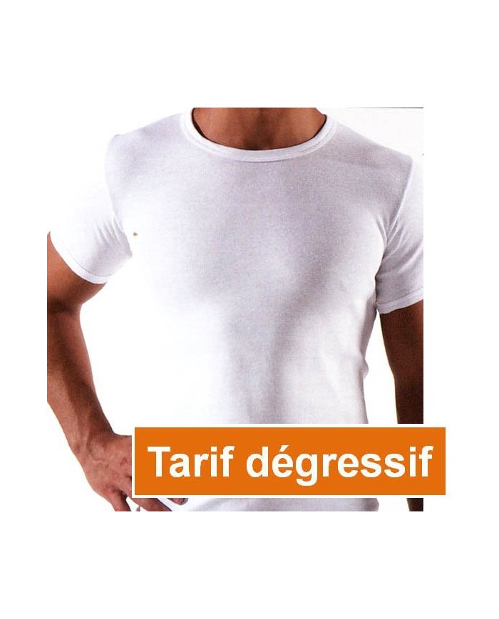 Maillot de corps manches courtes col O